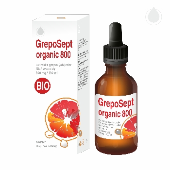 GrepoSept ORGANIC 800 Kvapky z grapefruitových jadier BIO 50 ml