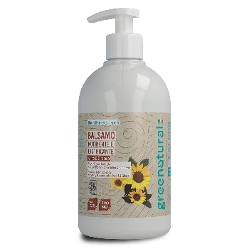 Greenatural Vyživujúci vlasový kondicionér bambucké maslo a slnečnicový olej BIO 500 ml