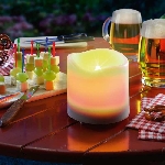 Solárna LED dekoračná sviečka Esotec Candle Light 102079