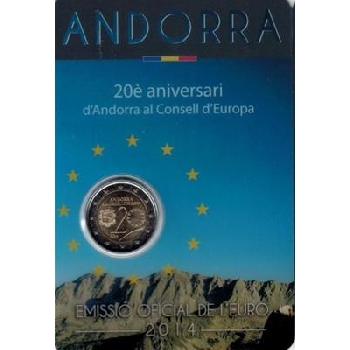 2 euro sběratelské Andora 2014 BU