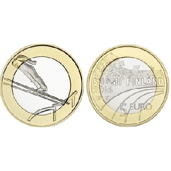 5 euro Finsko 2016 Skoky na lyžích