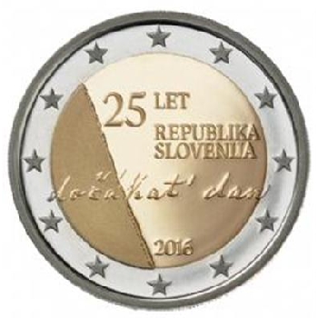 2 euro sběratelské Slovinsko 2016 UNC