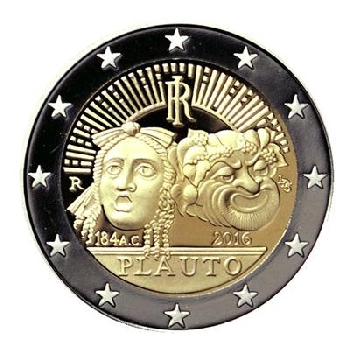 2 euro sběratelské Itálie 2016 UNC Plautus