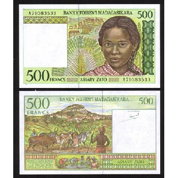 bankovka 500 franků