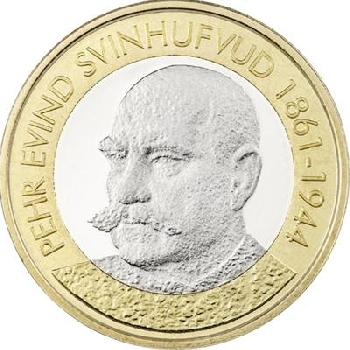 5 euro Finsko 2016 Prezident Svinhufvud