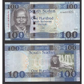 bankovka 100 liber Jižní Sudán