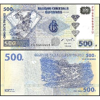 bankovka 500 Konžských franků