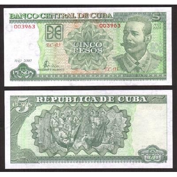 bankovka 5 Kubánských pesos
