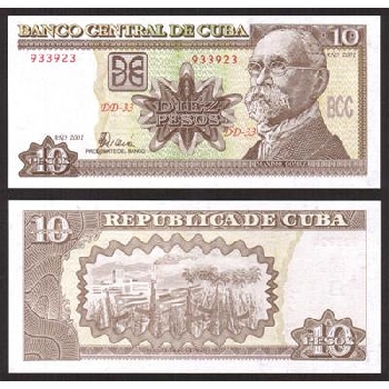 bankovka 10 Kubánských pesos