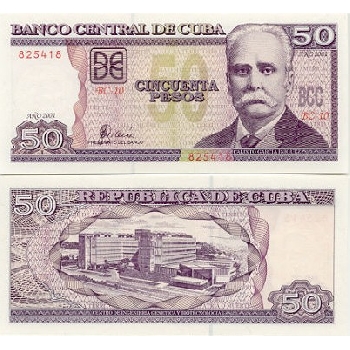 bankovka 50 Kubánských pesos