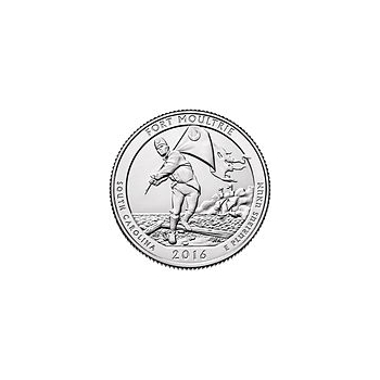 Quarter 25 cent 2016 S Fort Moultrie