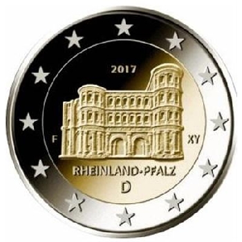 2 euro sběratelské Německo 2017 1ks UNC