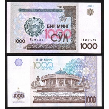 Bankovka 1000 Uzbekistánských sumů