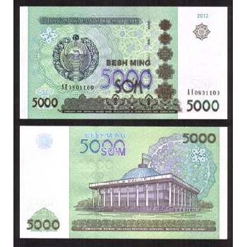 Bankovka 5000 Uzbekistánských sumů