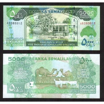 Bankovka 5000 Somalilandských šilinků