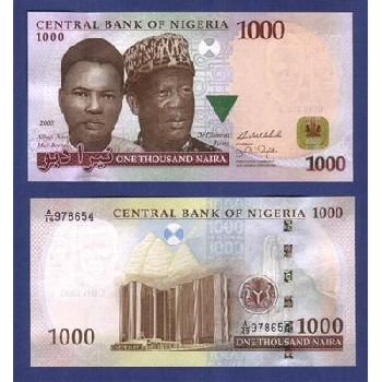 Bankovka 1000 Nigerijských nair