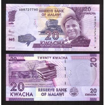 Bankovka 20 Malawijských kvacha