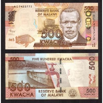 Bankovka 500 Malawijských kvacha