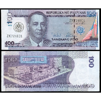 Bankovka 100 Filipínských peso 2013