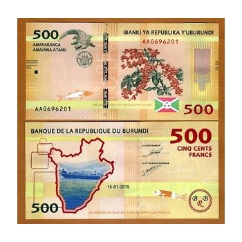 bankovka 500 Burundských franků