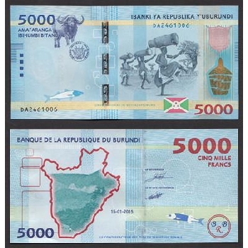 bankovka 5000 Burundských franků