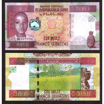 bankovka 10000 Guinejských franků