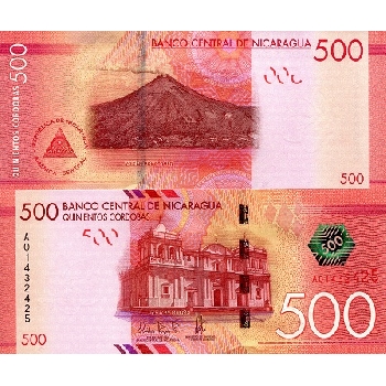 bankovka 500 Nikaragujských córdob