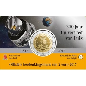 2 euro sběratelské Belgie 2017 Univerzita v Lutychu NL