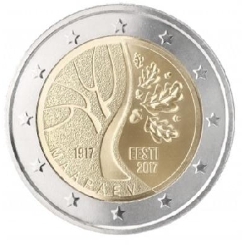 2 euro sběratelské Estonsko 2017 UNC