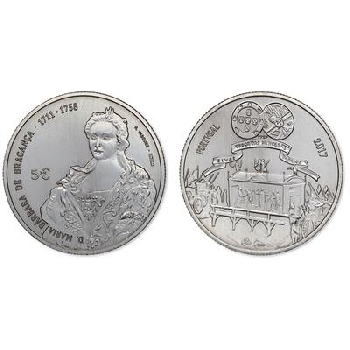 5 euro Portugalsko 2017 Marie Barbara