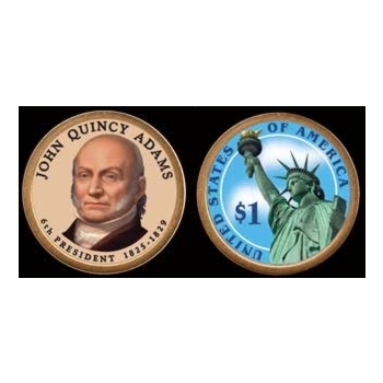 USA 1 dolar 2008 John Quincy Adams COLOR
