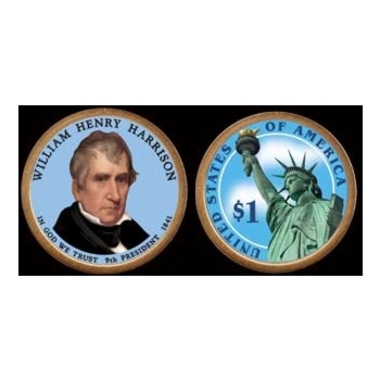 USA 1 dolar 2009 William Henry Harrison COLOR