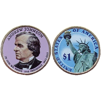 USA 1 dolar 2011 Andrew Johnson COLOR