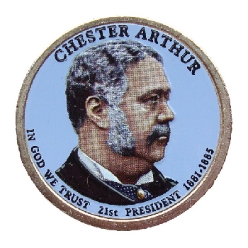 USA 1 dolar 2012 Chester A Arthur COLOR