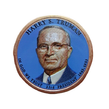 USA 1 dolar 2015 Harry S. Truman COLOR
