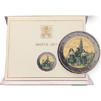 2 euro sběratelské Vatikán 2017 Fatima UNC