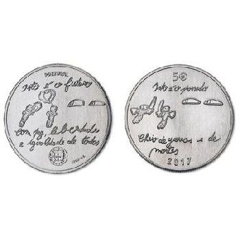 5 euro Portugalsko 2017 Mládež a budoucnost