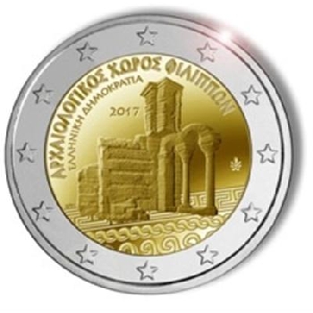 2 euro sběratelské Řecko 2017 Philippi UNC