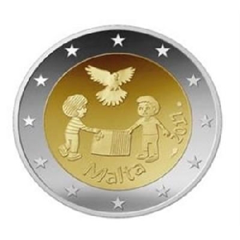 2 euro sběratelské Malta 2017 Solidarita UNC