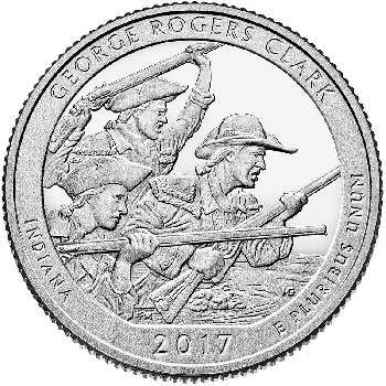 Quarter 25 cent 2017 S George Rogers Clark