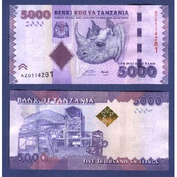 Bankovka 5000 tanzanských šilinků