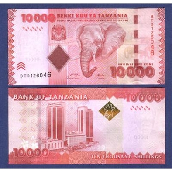 Bankovka 10000 tanzanských šilinků