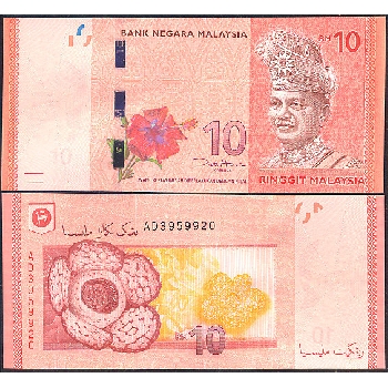 Bankovka 10 Malajsijských ringgitů
