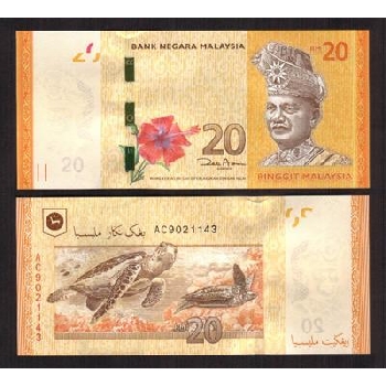 Bankovka 20 Malajsijských ringgitů