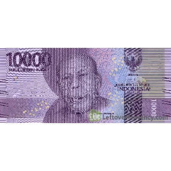 bankovka 10 000 rupií 2016