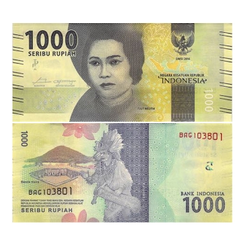 bankovka 1000 rupií 2016