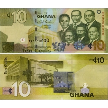 bankovka 10 cedi