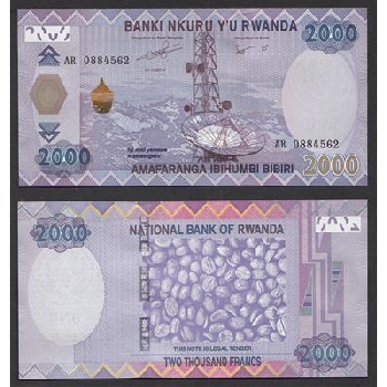 bankovka 2000 rwandských franků