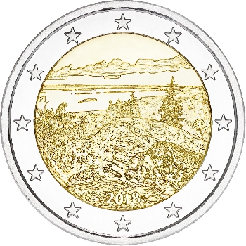 2 euro sběratelské Finsko 2018 Koli UNC