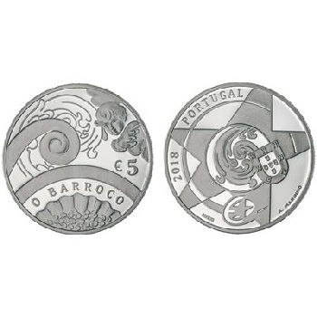 5 euro Portugalsko 2018 Baroko